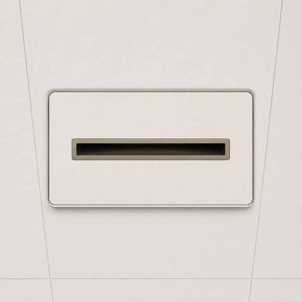 airable tile with vent aperture open